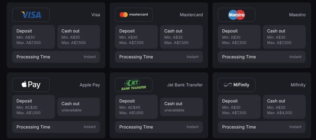 Skycrown fiat payment methods